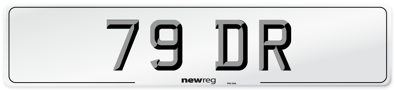 79 DR Number Plate from New Reg